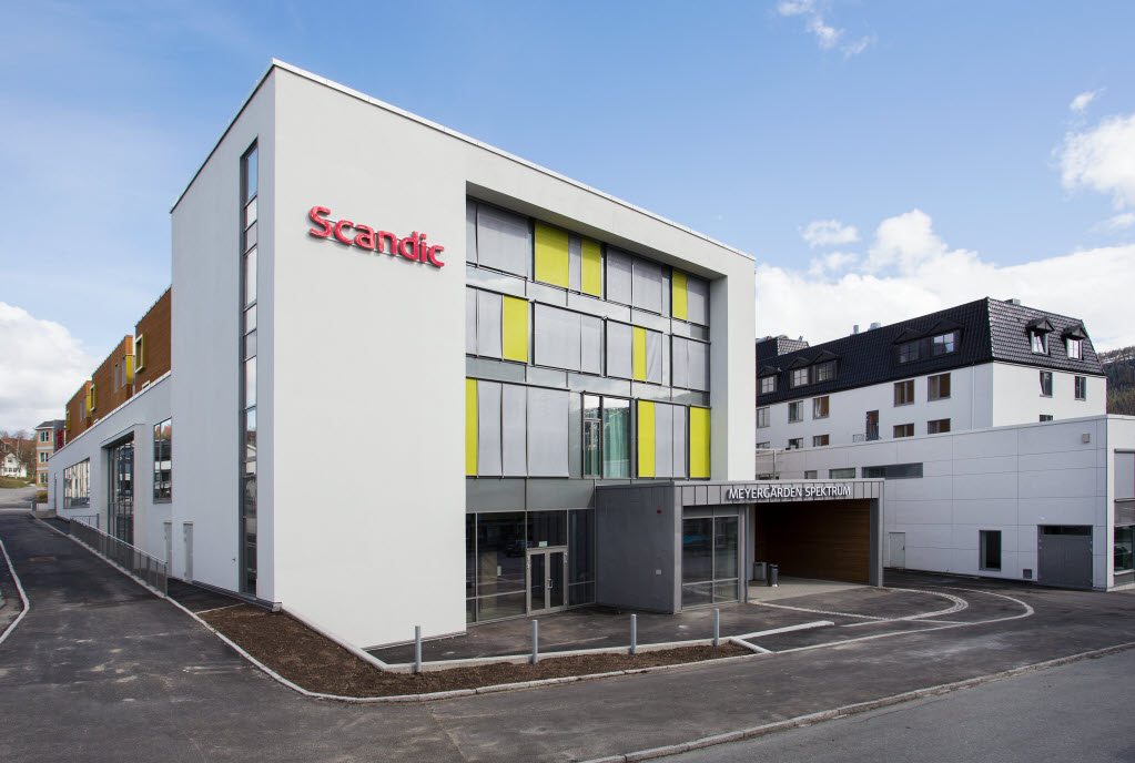 Copyright: : Haakon Brox Fasaden på Scandic Meyergården
